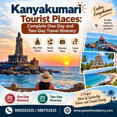 Kanyakumari Tourist Places Complete One-Day and Two-Day Travel Itinerary